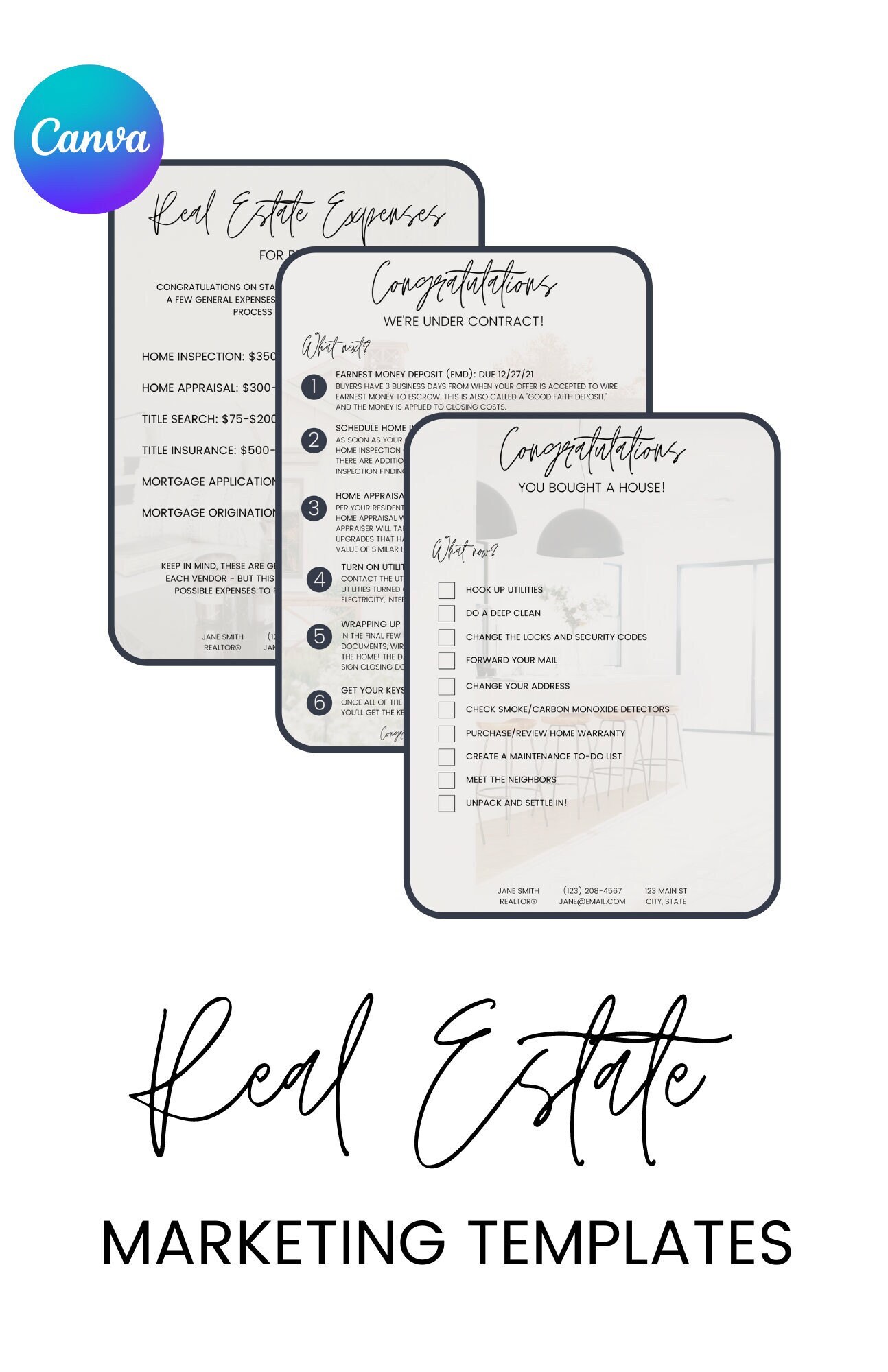 Real Estate Marketing Templates, Realtor Marketing Templates, Realtor