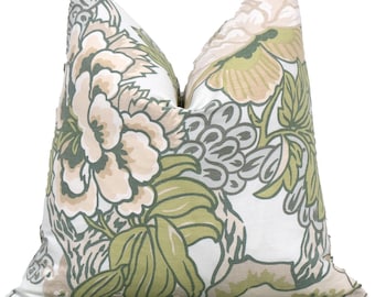 Thibaut Honshu Robin&#39;s Egg Decorative Pillow Cover 18x18, 20x20, 22x22, Euro Shams, Lumbar size, Thibaut Pillow Cover, Designer Pillow