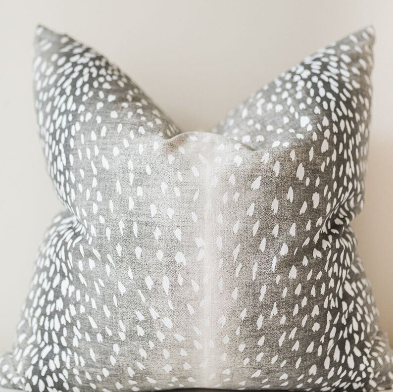 PINK Antelope Pillow Cover Lumbar Pillow Rectangle Pillow Etsy