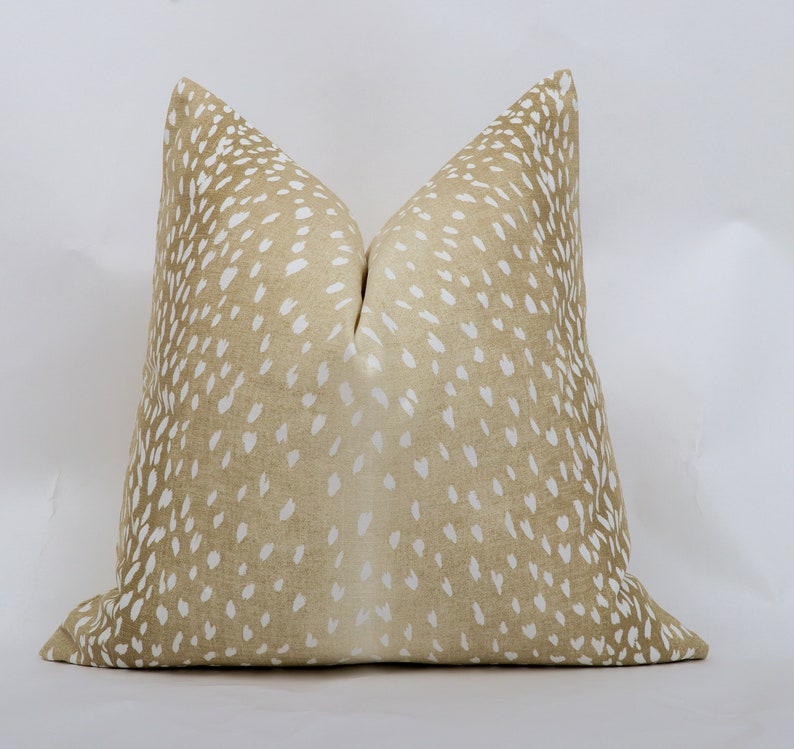 Antelope Pillow Covers Fawn Beige Navy Blue Aqua Spa Dove Etsy