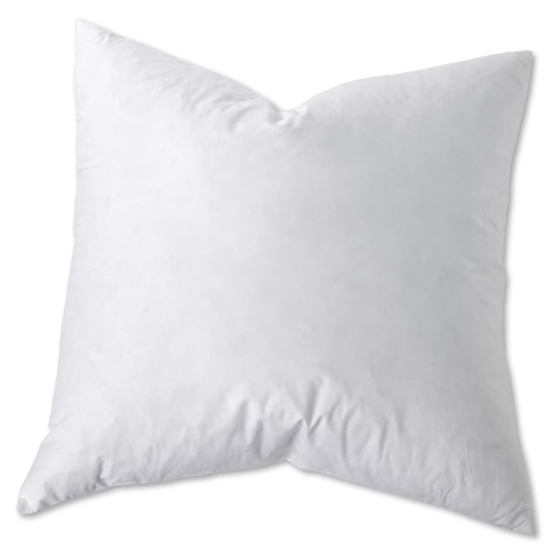 May include: A white, square pillow with a soft, downy texture. The pillow is made of a high-quality fabric and is perfect for sleeping or lounging.