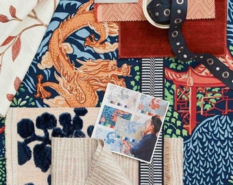FABRIC Swatches - Fabric Samples- 3 per order.