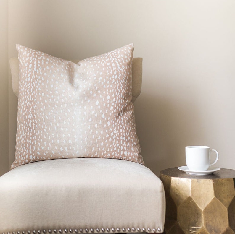 Navy Blue Antelope Pillow Cover Square Euro Sham Lumbar Etsy