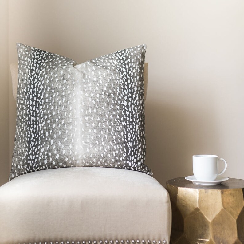 Navy Antelope Lumbar Pillow Cover Rectangle Pillow Cover Etsy