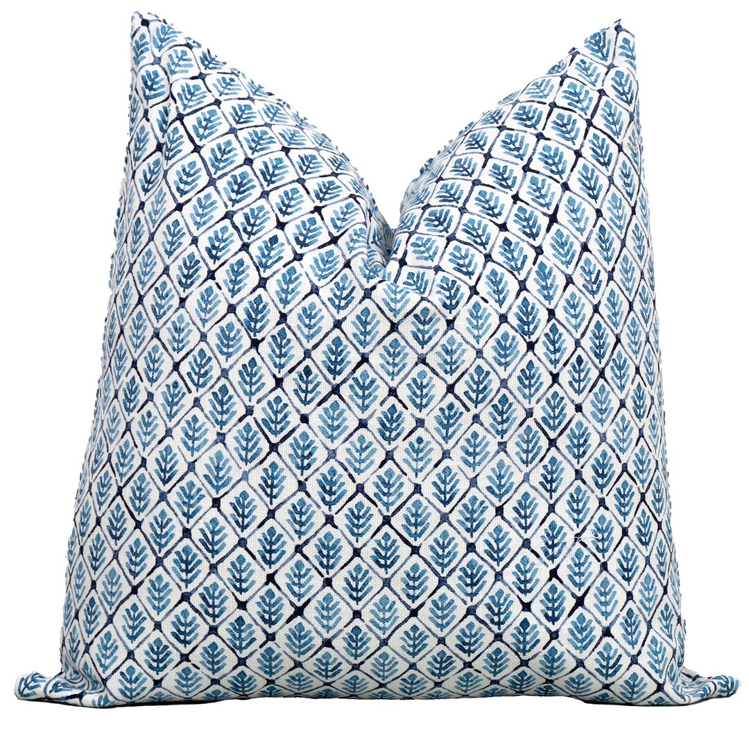 Pillow Cover in Indigo, Decorative Pillow Cover, Square and Lumbar