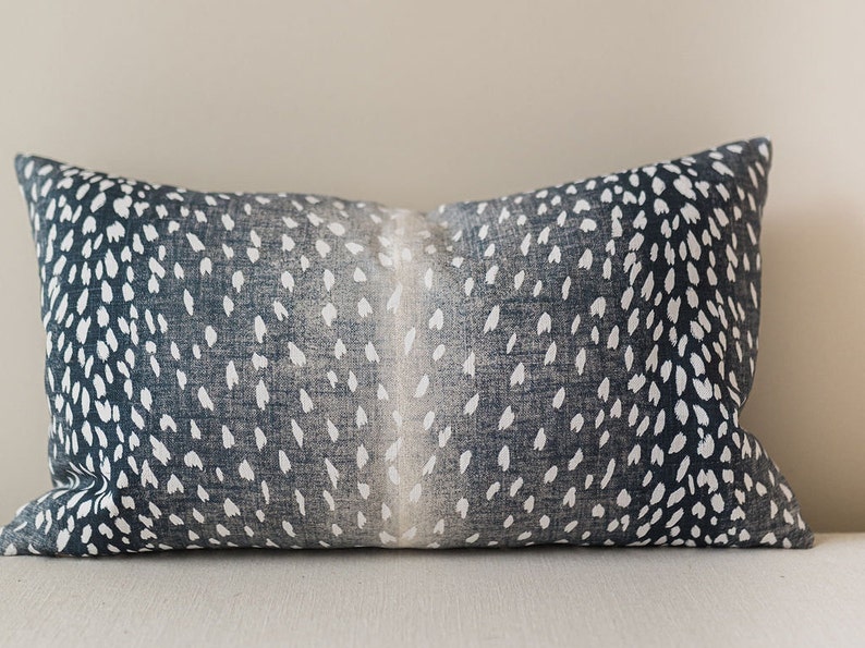 Grey Antelope Pillow Cover Square Euro Sham or Lumbar Pillow Etsy