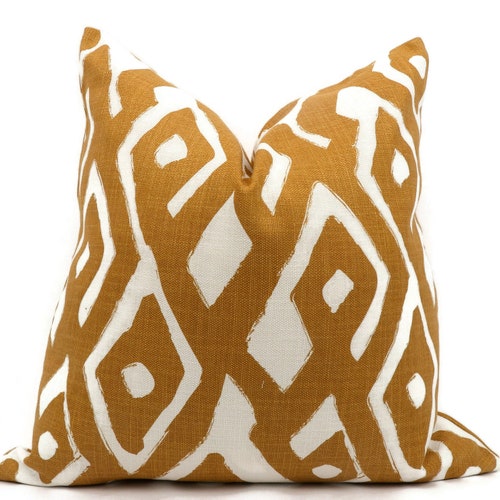 Amber Gold Designer Pillow Cover Square Euro Sham Lumbar Etsy