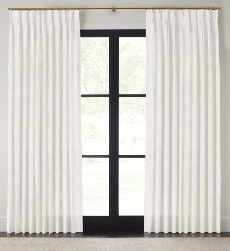 Pinched Pleat Curtains Double Width, Do You Double The Width For Curtains