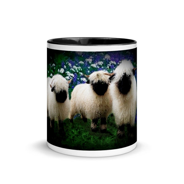 Mug Mouton du Valais avec intérieur coloré