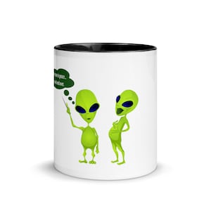 Alien Probe Mug with Color Inside