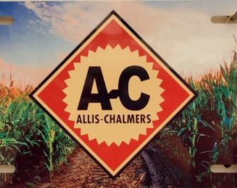 allis- chalmers metal license plate