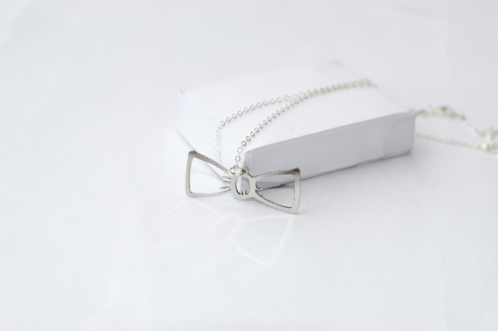 sterling silver bow tie