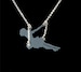 Girl on a Swing Necklace| Swinging girl Necklace| Girl on a swing pendant| Dainty Swinging Girl| Sterling silver chain 