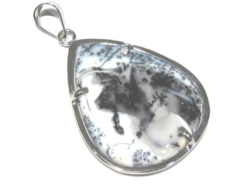 dendrite minerals  pendant silver 925%