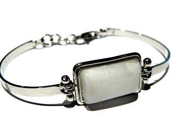 Moonstone bracelet silver 925%