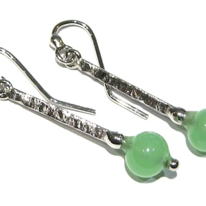 chrysoprase earrings silver 925%