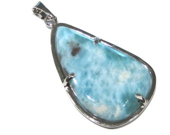 pendentif larimar argent 925%