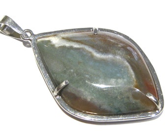 Jasper pendant  silver 925%