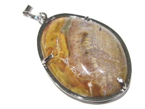 ciondolo albero fossile argento 925%
