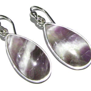 amethyst earrings  silver 925%