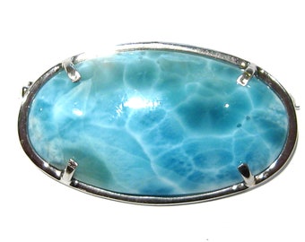 larimar Brosche silber 925%