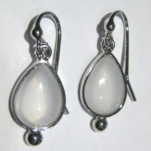 milky quartz earrings  silver 925%