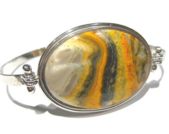 Jasper bracelet silver 925%