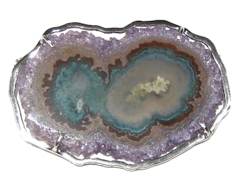 amethyst brooch silver 925% Amethyst Stalactites