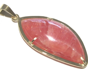 pendentif  rhodochrosite 0r 750% ( 18k )