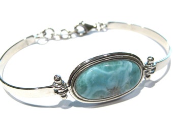 bracelet larimar argent 925%