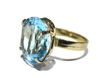 Topaz Ring Gold 18 k