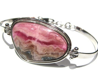 cobalt calcite bracelet silver 925% pink