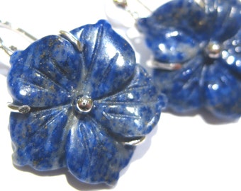 Lapis lazuli oorbellen