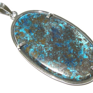 azurite pendentif argent 925% image 1