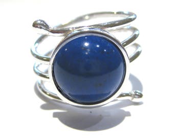 Lapis lazuli ring silver 925%