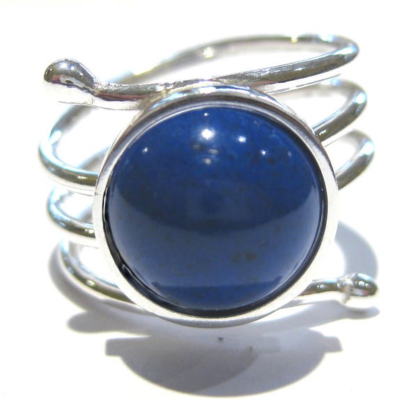 bague Lapis-Lazuli argent 925%