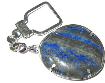 Lapis lazuli keychain silver 925%