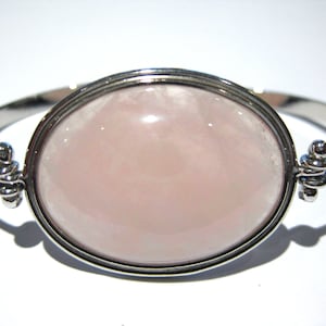 Rose Quartz bracelet silver 925%