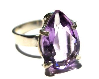 amethyst ring  silver 925%