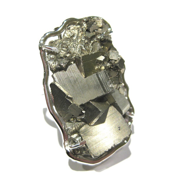 bague pyrite  Argent 925%