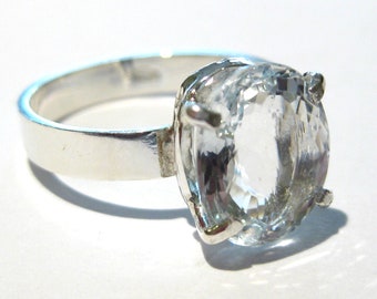 aquamarin ring Silber 925%