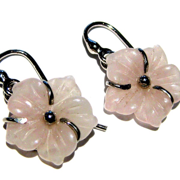 ORECCHINI IN QUARZO ROSA - Gioielli - Orecchini - di Il Laboratorio