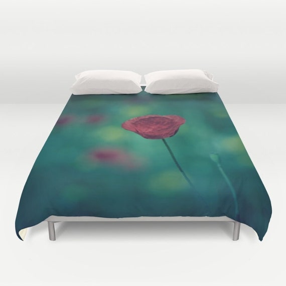 Green Duvet Cover Green Bedding Floral Duvet Cover Floral Etsy