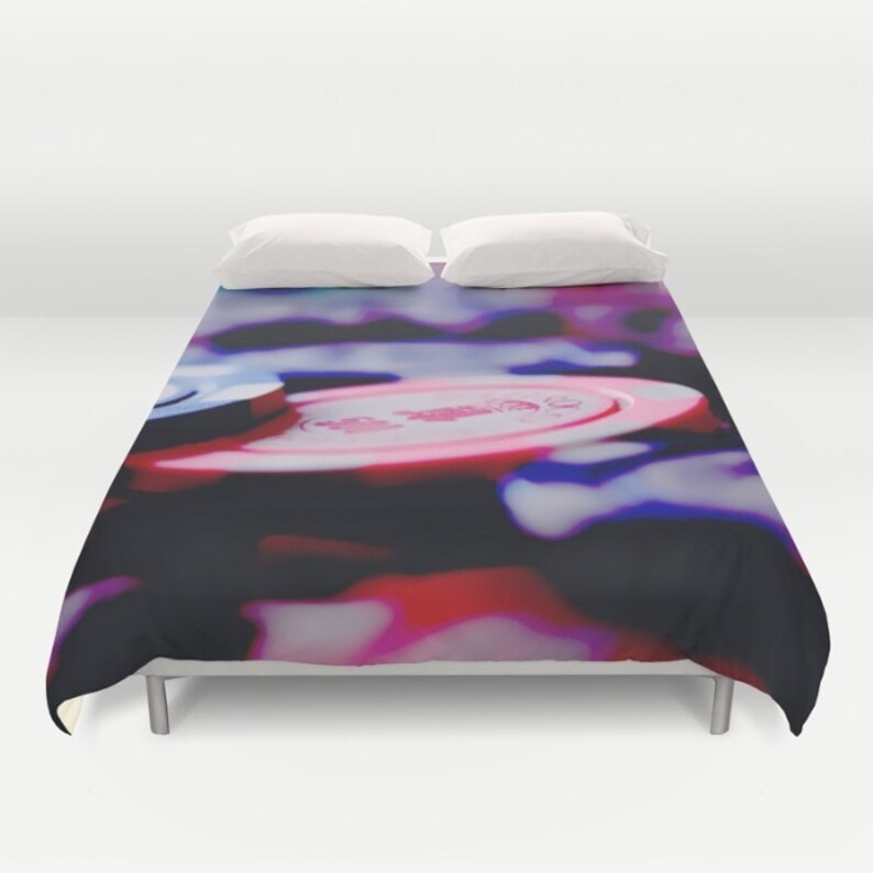 Casino Chips Duvet Cover Purple Duvet Cover Man Cave Decor Etsy