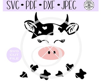 Download Cute Cow Svg Etsy PSD Mockup Templates