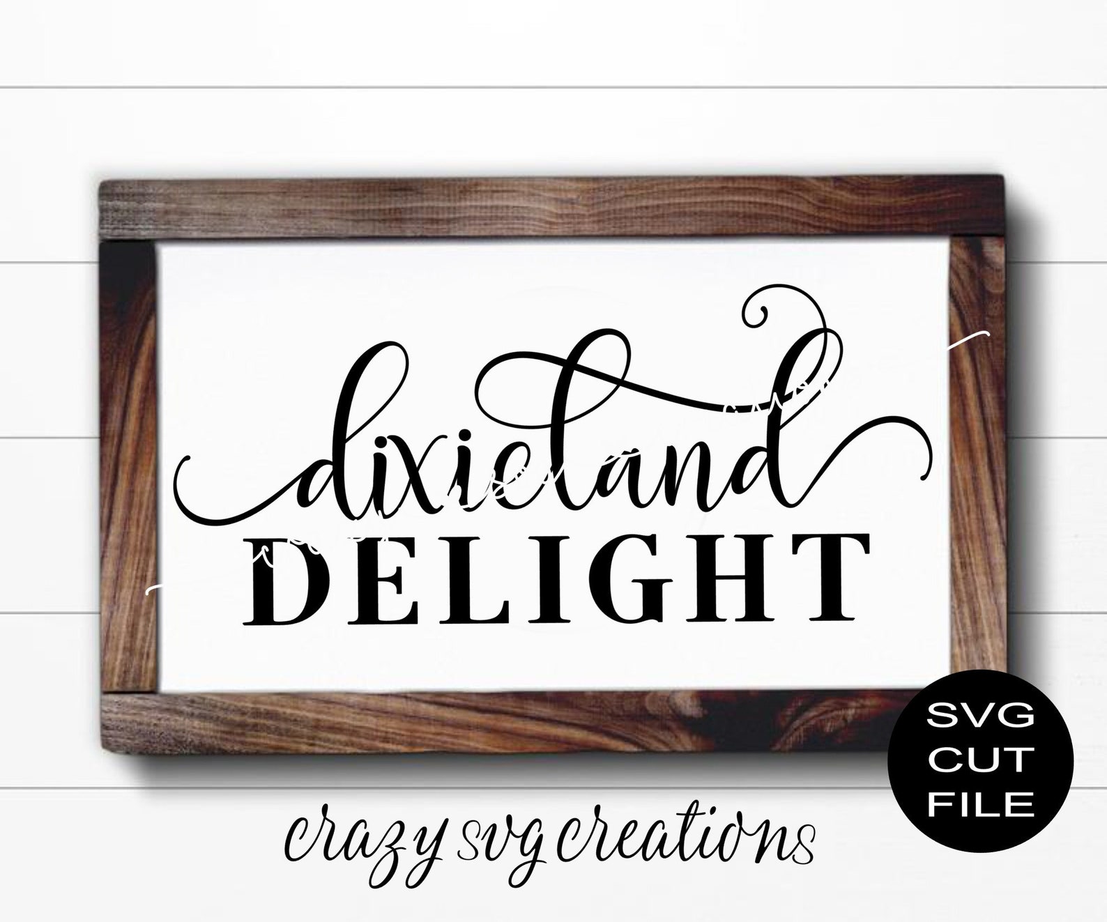 Dixieland Delight SVG Digital Cut File HTV Cut File Etsy