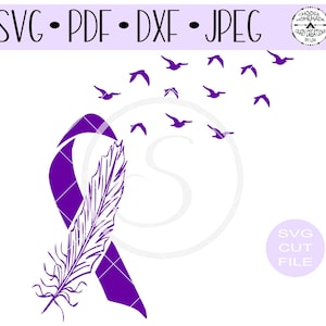 Ruban de sensibilisation au cancer du pancréas SVG (fr) Fichier de coupe numérique (digital Cut File) Fichier de coupe de HTV (fr) Vinyl Stencil Cut File (fr) PNG - France Jpeg - France Dxf - France Pdf