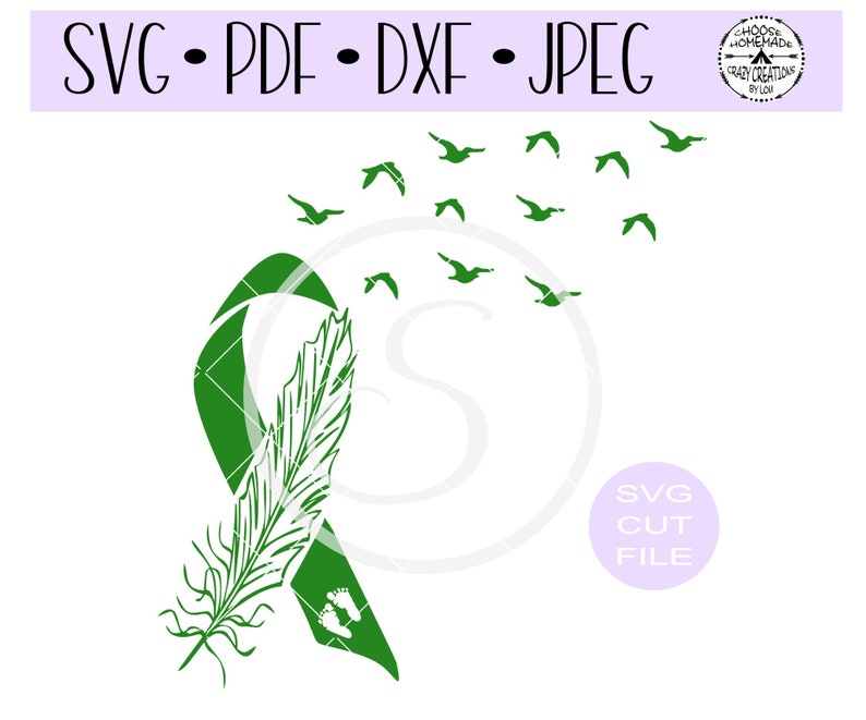 Anencephaly Awareness Ribbon SVG Digital Cut File for Htv-vinyl-decal ...