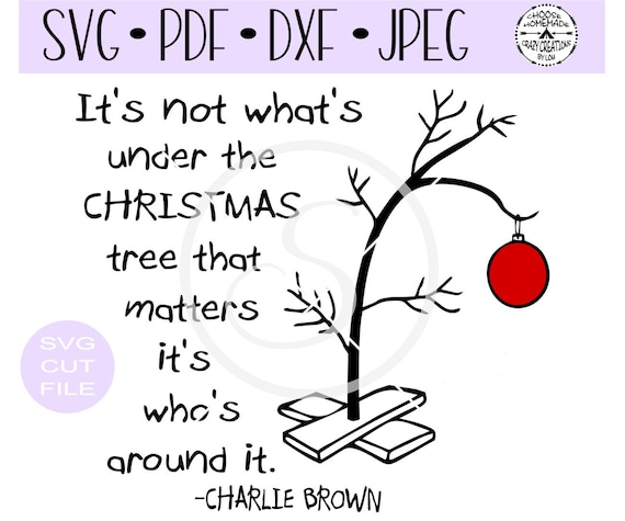 Charlie Brown S Sad Little Christmas Tree Verse Svg Etsy