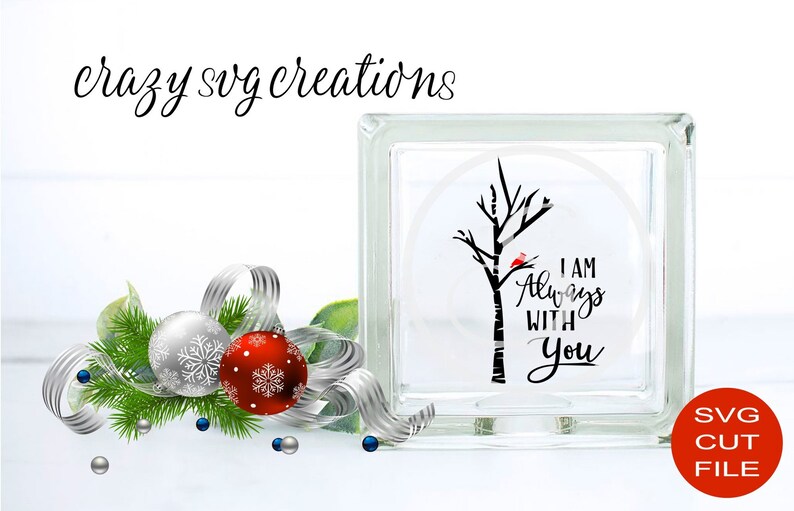 Download I Am Always With You Cardinal In Birch Tree SVG digital ...